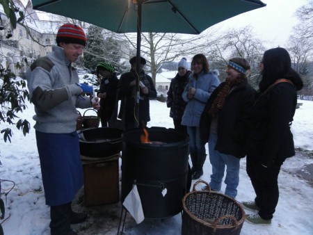 Gebratene Maroni wärmten die Gemüter!